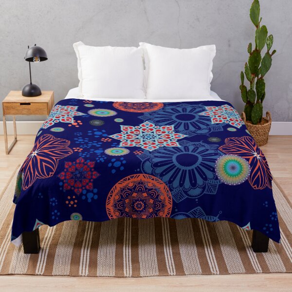 Item preview, Artistic pattern of flowers in geometric shapes, Illustration with mixed designs of flowers and mandalas in decorative style.  designed and sold by Malogue.