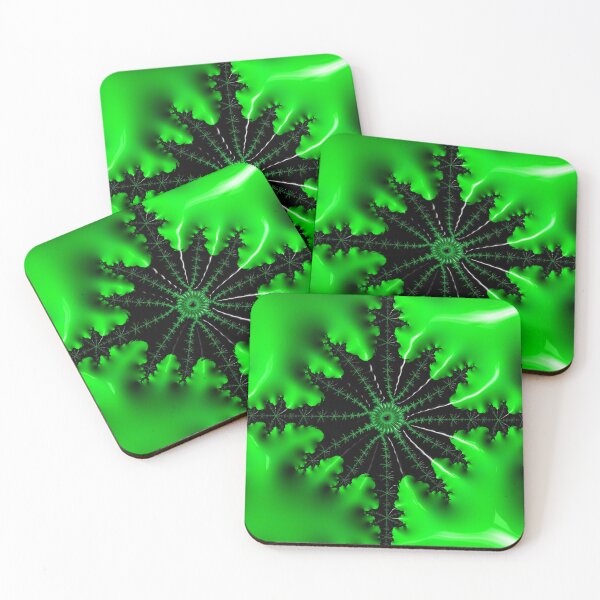 Item preview, Green and Black Abstract Fractal Art designed and sold by Dr-Pen.