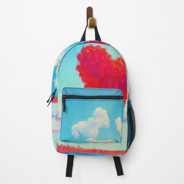 Item preview, Heart made of clouds over a field of poppies designed and sold by Arthoughts.