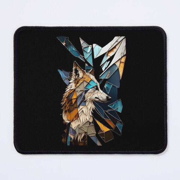 Item preview, Shattered Wolf - Stained Glass designed and sold by ShadowAndSlate.