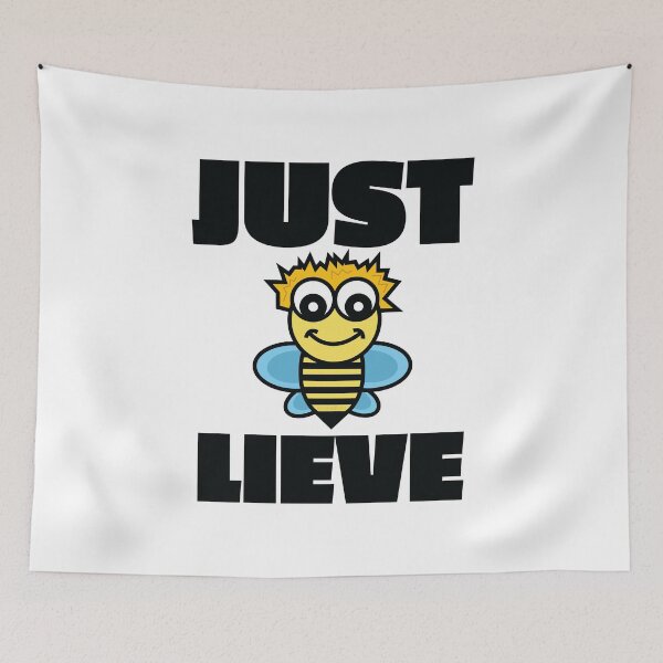 Item preview, Just Believe Motivational Saying Quote Flying Bee Icon Illustration Clever Religious Faith Etc designed and sold by doseofwin.