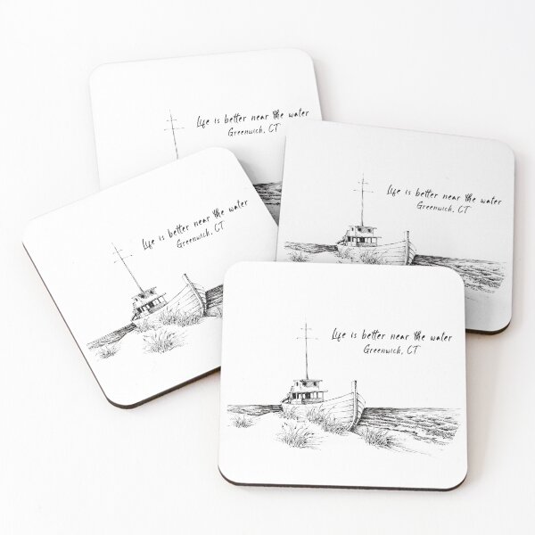 Item preview, Life is better near the water -circle designed and sold by Marek Boltruczuk.