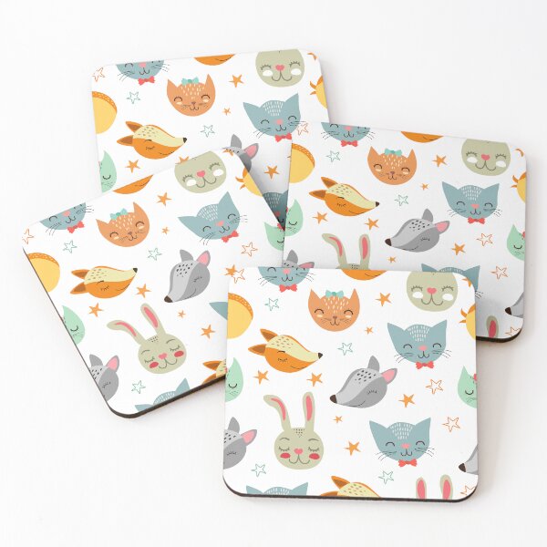 Item preview, Cute Hand Drawn Doodle Kawaii Animals Pattern designed and sold by Sweet  Zoe Shop.
