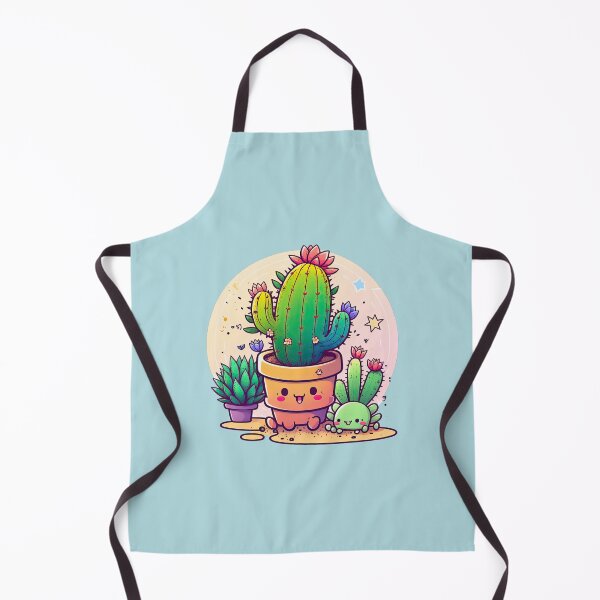 Item preview, Kawaii Cactus In A Pot Happy Prickles Funny Cute Garden Plants designed and sold by ultra-cute.