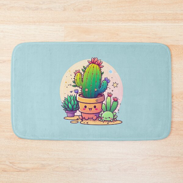 Item preview, Kawaii Cactus In A Pot Happy Prickles Funny Cute Garden Plants designed and sold by ultra-cute.