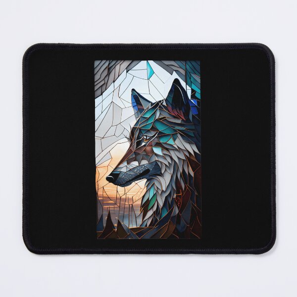 Item preview, Wolf - Stained Glass designed and sold by ShadowAndSlate.