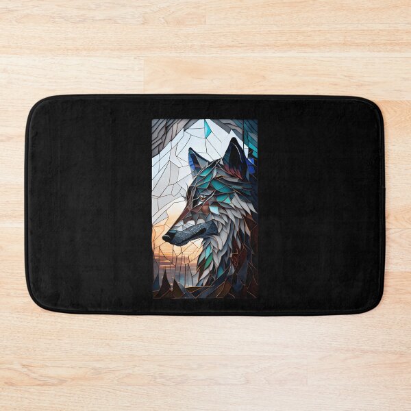 Item preview, Wolf - Stained Glass designed and sold by ShadowAndSlate.