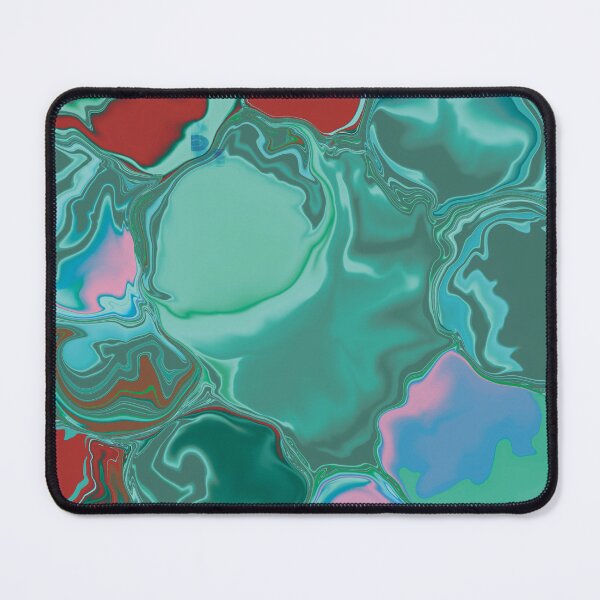 Item preview, Bubble in the sky abstract fluid art green red designed and sold by chuckletuckle.