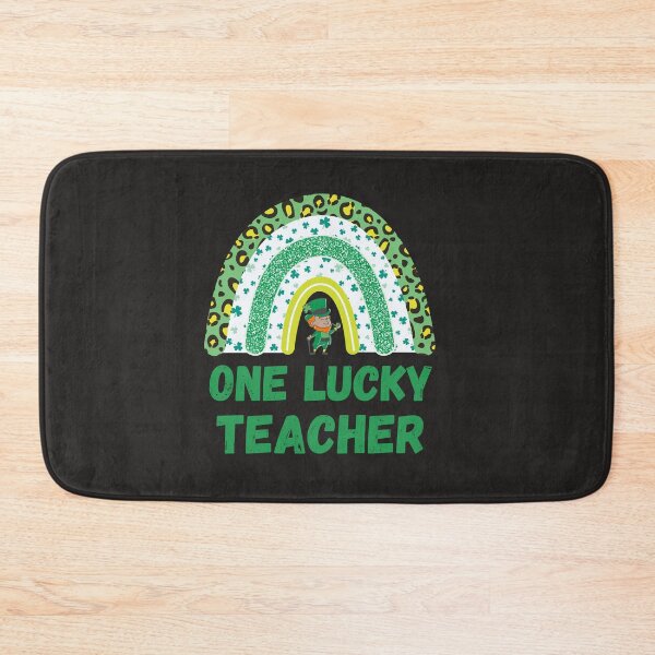 Item preview, One Lucky Teacher Leoaprd Rainbow St Patrick’s Day designed and sold by shopping new.