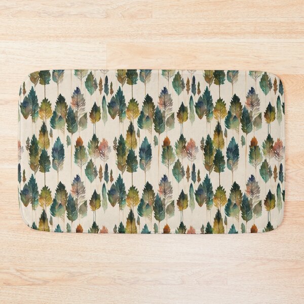 Item preview, Watercolor pastel wood forest trees autumn designed and sold by YeKnot.