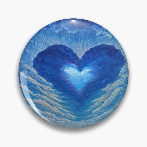 Item preview, Heart made of clouds over a field of poppies  designed and sold by Arthoughts.