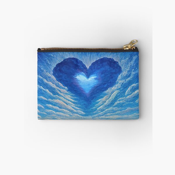 Item preview, Heart made of clouds over a field of poppies  designed and sold by Arthoughts.