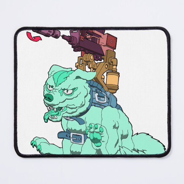 Item preview, Dog Blaster - Green - mechanized wolf dog wielding machine gun designed and sold by BrettsDrawings.