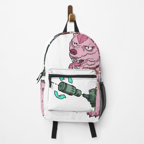 Item preview, Dog Blaster - Pink - mechanized wolf dog wielding machine gun designed and sold by BrettsDrawings.