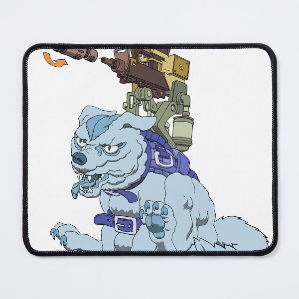 Item preview, Dog Blaster - Blue - mechanized wolf dog wielding machine gun designed and sold by BrettsDrawings.