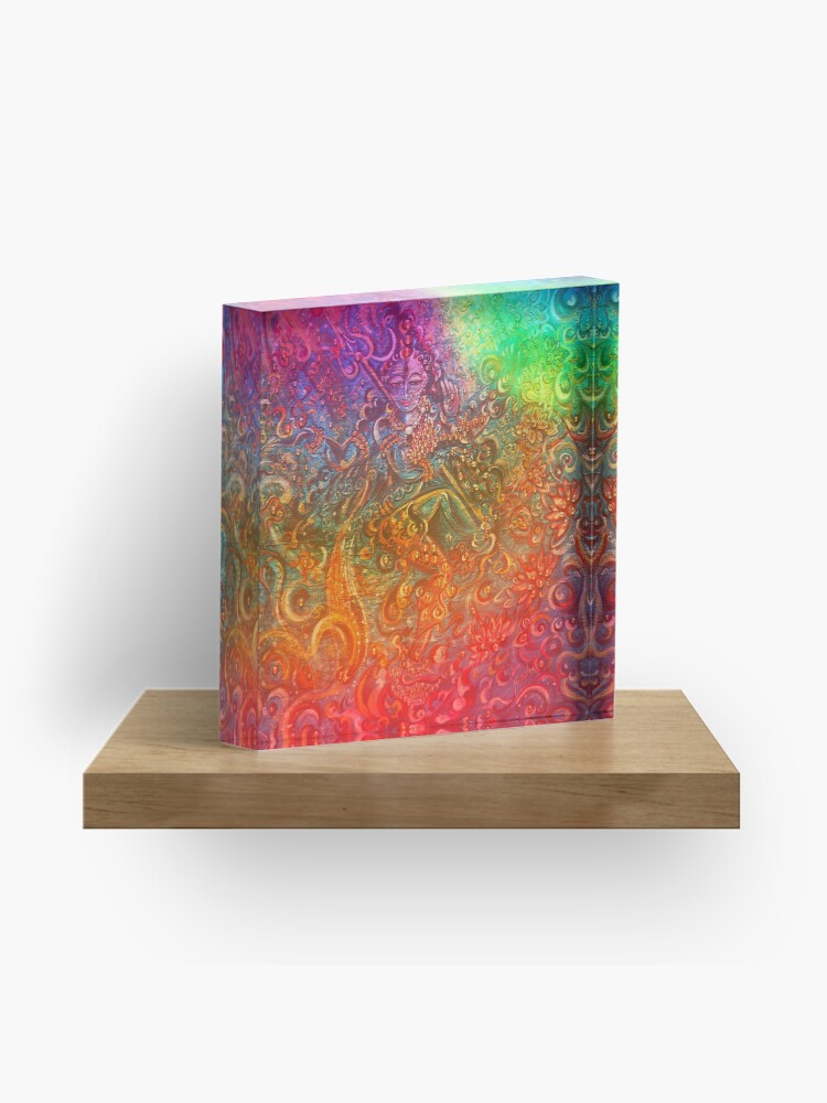 Thumbnail 1 of 5, Acrylic Block, Shiva Shakti dancing in Cosmos 4 designed and sold by Harsh Malik.