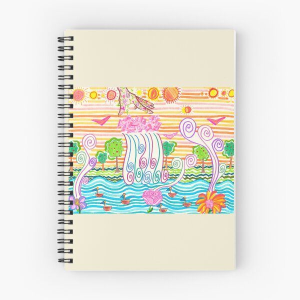 Item preview, Árboles y olas de jardín espiritual abstracto designed and sold by Harold-Inks.
