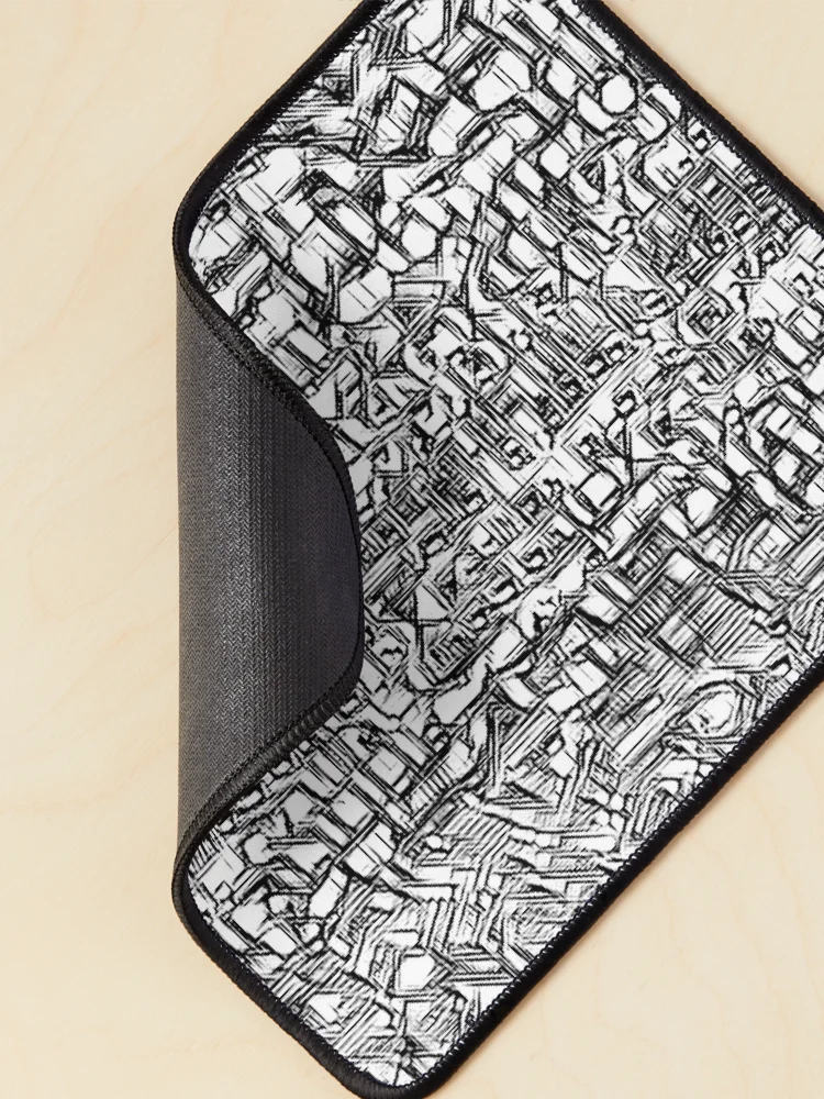 Thumbnail 2 of 5, Mouse Pad, Abstract Coding Encryption designed and sold by aylastyle.