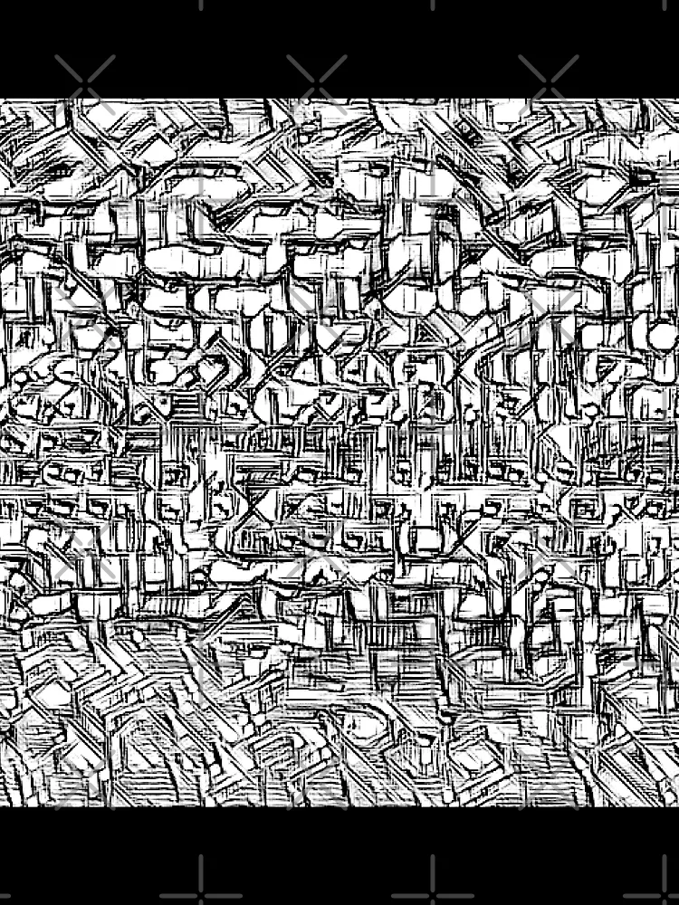 Thumbnail 3 of 3, Scarf, Abstract Coding Encryption designed and sold by aylastyle.
