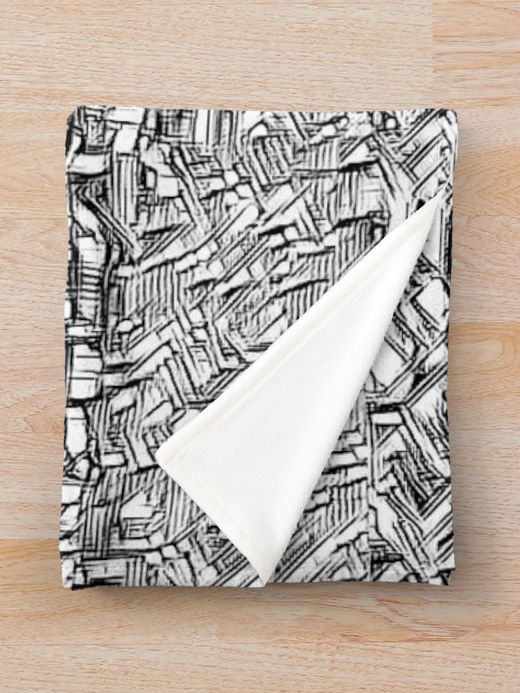 Thumbnail 3 of 6, Throw Blanket, Abstract Coding Encryption designed and sold by aylastyle.