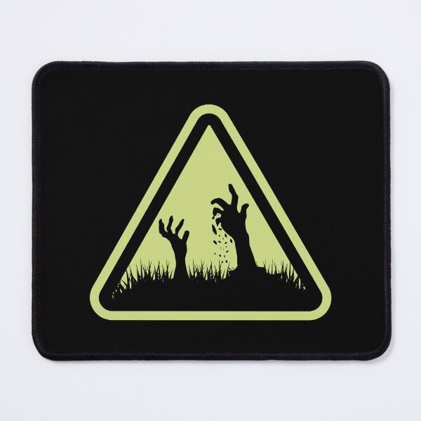 Item preview, Zombie Warning Sign designed and sold by DrunkPolarBear.