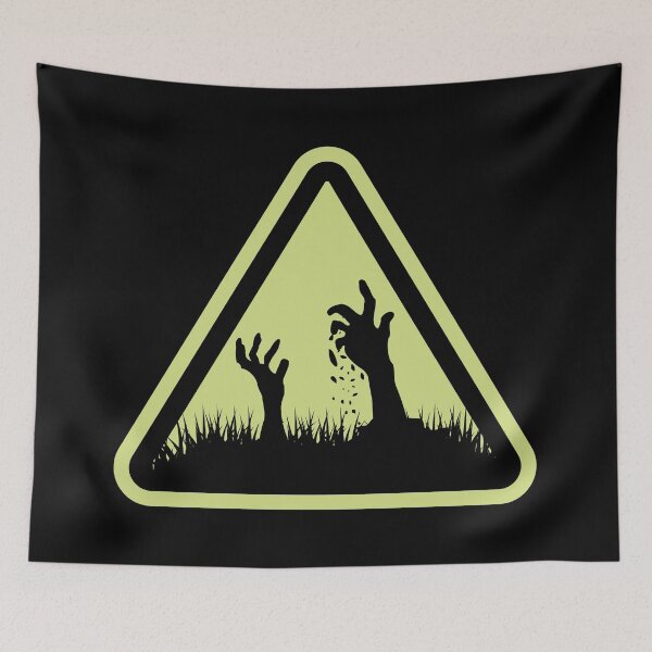 Artikelvorschau, Zombie-Warnschild entworfen und verkauft von DrunkPolarBear.