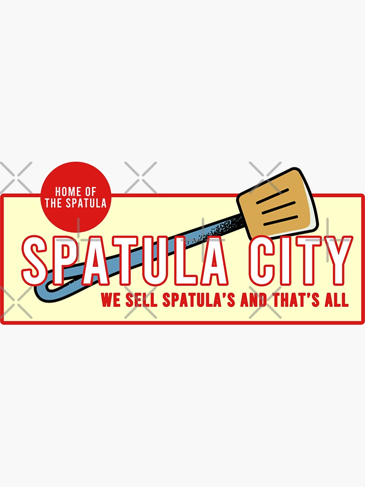 Spatula City Records Flipper Spatula Sticker