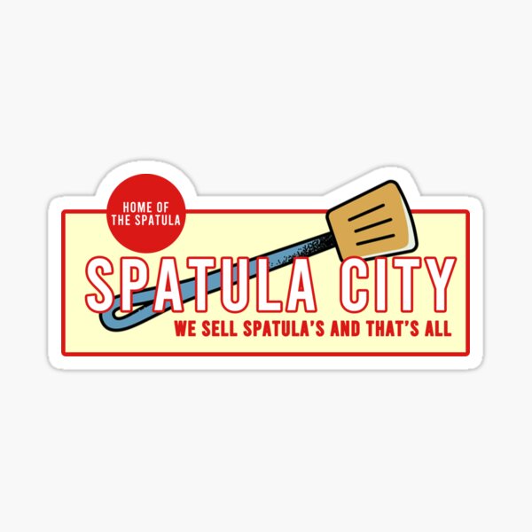 Spatula City Records Flipper Spatula Sticker