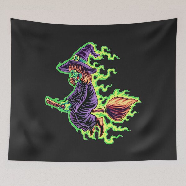 Item preview, Halloween witch on a broom Halloween costume celebrants  designed and sold by AssamFT.