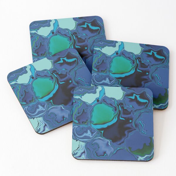 Item preview, Bubble in the sky abstract art blue designed and sold by chuckletuckle.