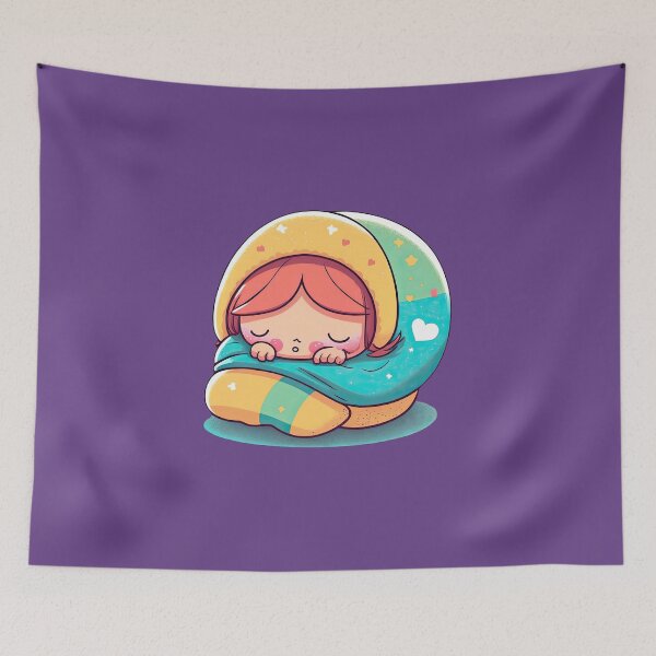 Item preview, Cute Sweet Dreams Sleeping Girl Enjoying Her Nap Time designed and sold by ultra-cute.