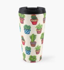 Cactus Pot Plant Garden Travel Mug