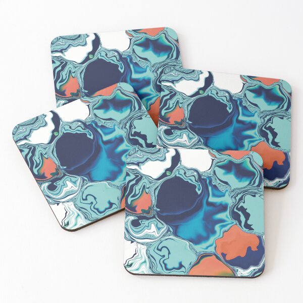Item preview, Bubble in the sky abstract art blue orange designed and sold by chuckletuckle.