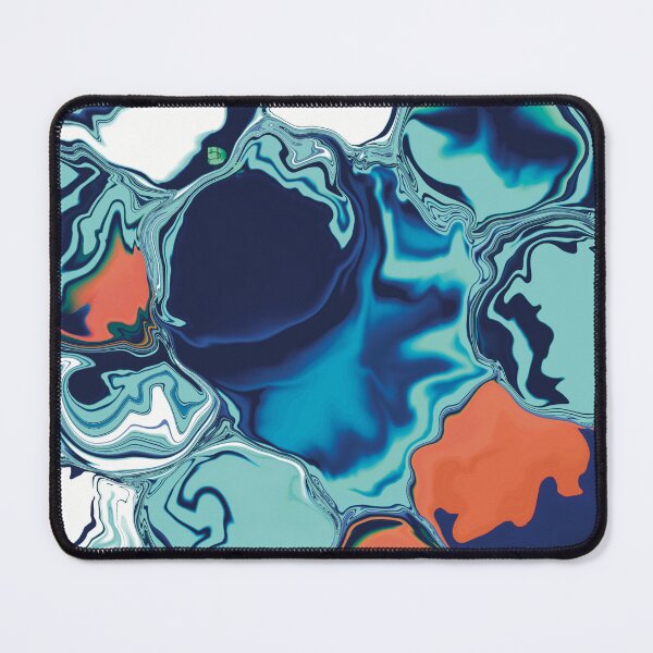 Item preview, Bubble in the sky abstract art blue orange designed and sold by chuckletuckle.