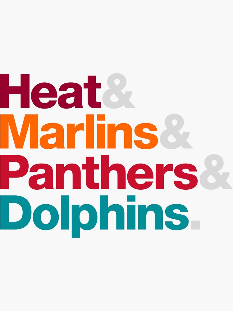 Miami sports team Miami Marlins Miami Heat and Miami Dolphins