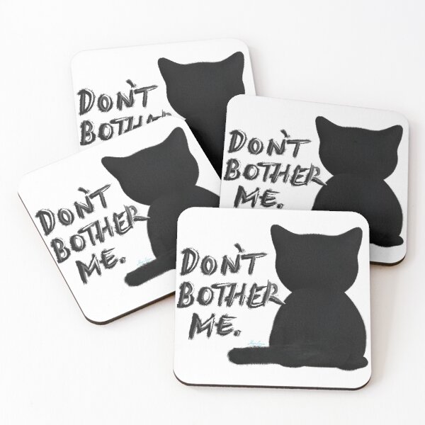 Item preview, Black cat don't  bother me designed and sold by marabuda.