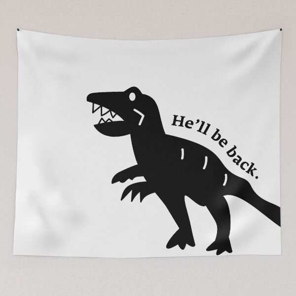 Item preview, Dinosaur toy "He'll be back." - Fleabag designed and sold by laurenislorem.
