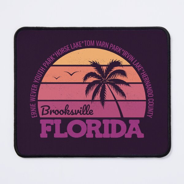 Item preview, Brooksville Florida Sunset Retro Vintage Local Pride Logo  designed and sold by CRHPOD20.