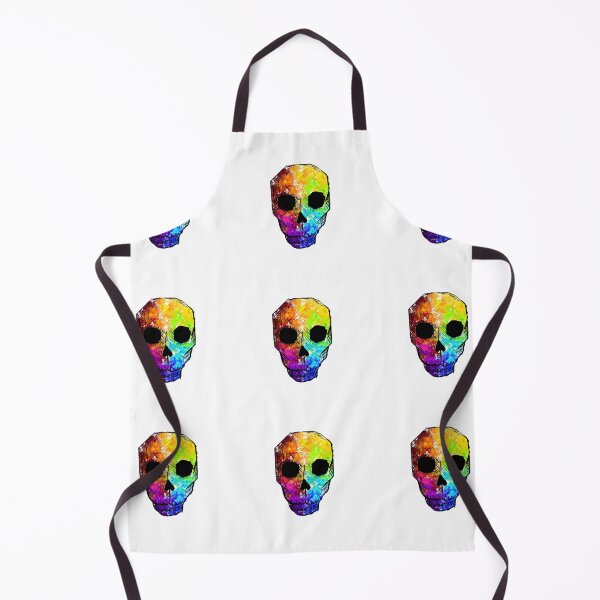 Item preview, Rainbow Paint-Splattered Skull designed and sold by RainbowLetters.