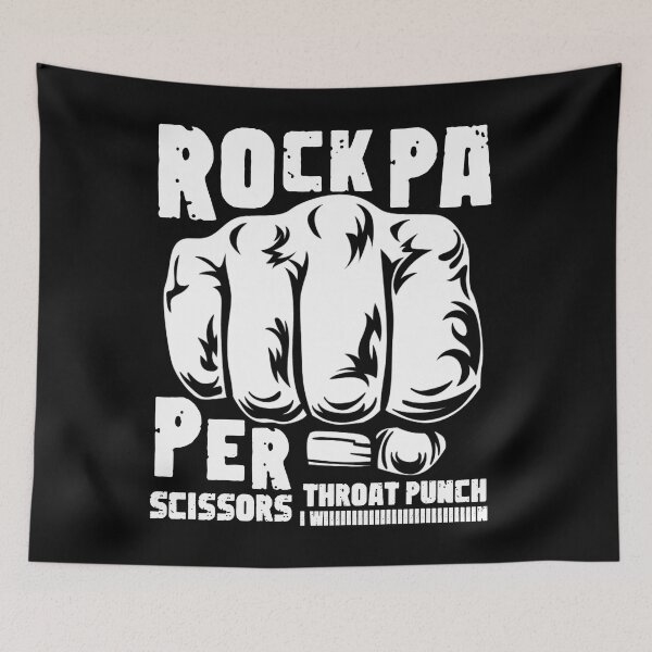 Item preview, Rock Paper Scissors Throat Punch I win designed and sold by sami david ⭐⭐⭐⭐⭐.