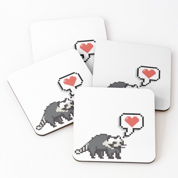 Item preview, I Love You! - Raccoon my Beloved designed and sold by PeriwinkleStone.