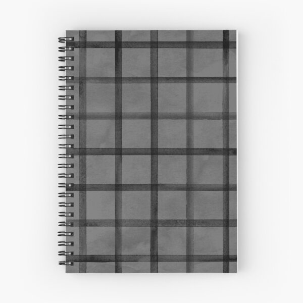 Item preview, Watercolor stripe plaid seamless pattern. Black stripes on dark grey background designed and sold by olgersart.