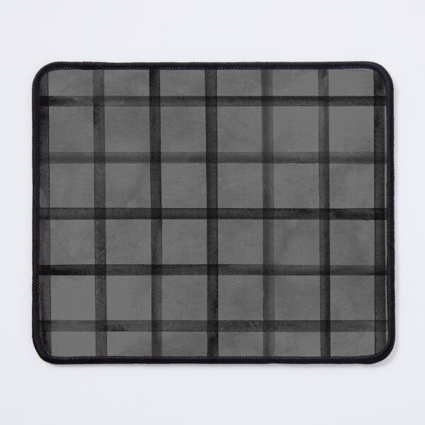 Item preview, Watercolor stripe plaid seamless pattern. Black stripes on dark grey background designed and sold by olgersart.