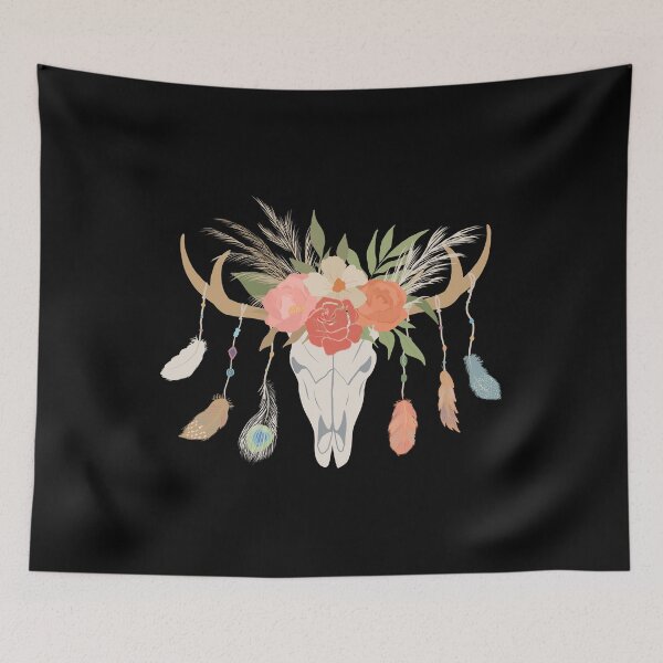 Item preview, Boho Cow Skull howdy Wild west Western Graphic Cowgirl Bull Skull Southwest Western Clothing designed and sold by HAWORD.