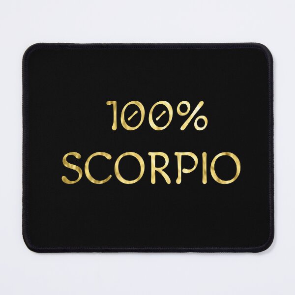 Item preview, 100% Scorpio Gold Typography Simple designed and sold by NikitaSkyDesign.