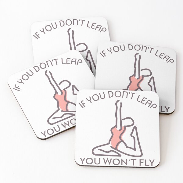 Item preview, If you don't leap, custom gymnastics, Yoga Lovers designed and sold by Fitness-Passion.
