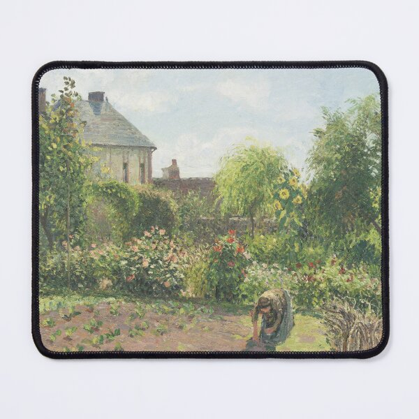 Item preview, Camille Pissarro The Artist's Garden at Eragny 1898 Vintage French Painting designed and sold by VintageRetroDep.