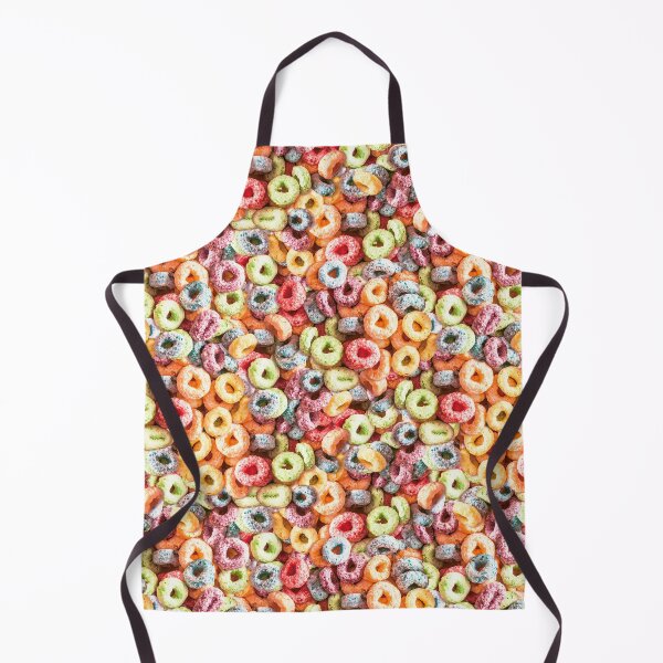Item preview, Funny Breakfast Cereal Fruit Circles for Kids Stoner Munchies Rainbow College Dorm Weird Weirdcore Pattern designed and sold by PUFFYP.
