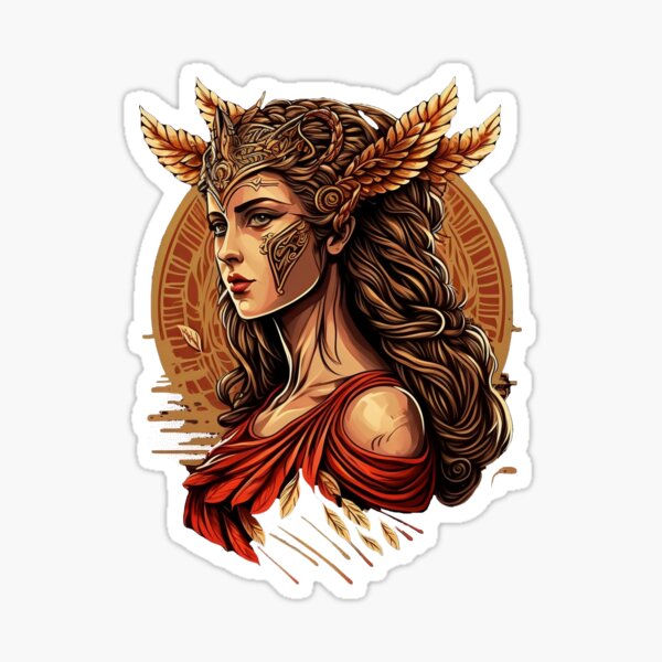 Hera, the Queen of all the Gods Sticker for Sale by nzanzuh