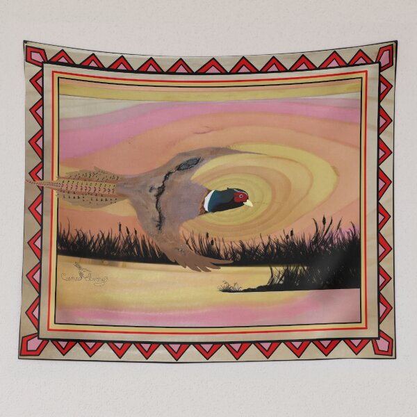 Item preview, Pheasant in the wood. designed and sold by cameoivory.